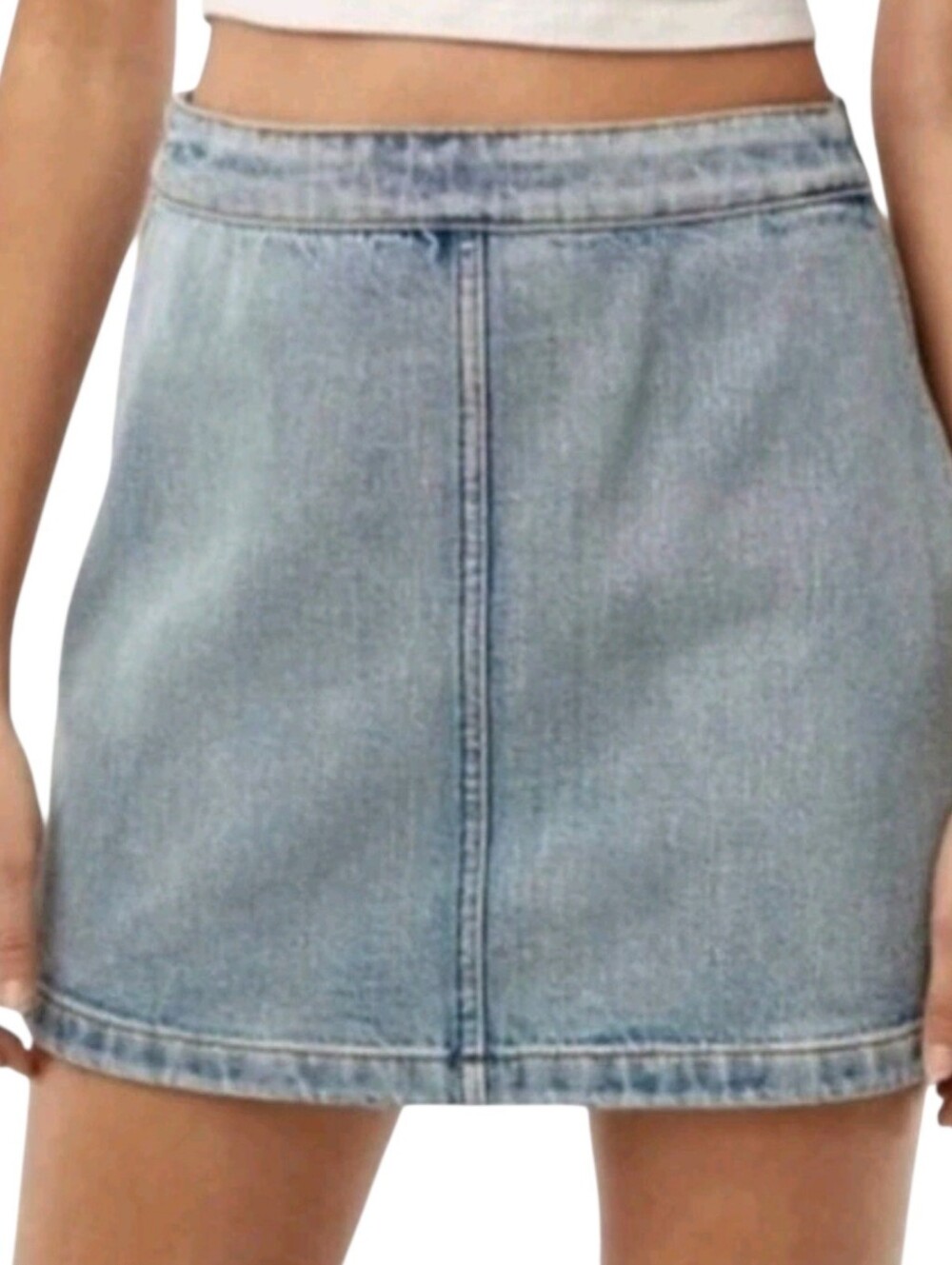 Aritzia Wilfred Free‎ 90's Style Denim Jean Mini Skirt Size 4